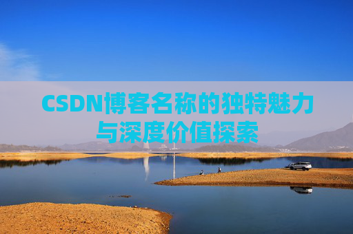 CSDN博客名称的独特魅力与深度价值探索
